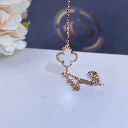 ¡®Lume Jewels¡¯CLOVER WHITE MOP SINGLE FLOWER BRACELET
