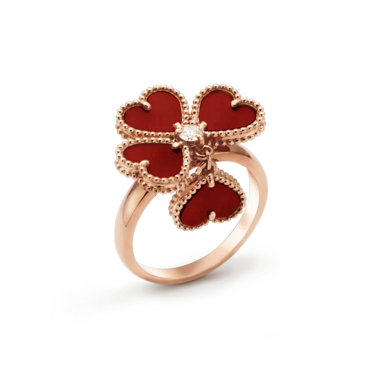 ¡®Lume Jewels¡¯SWEET CLOVER CARNELIAN RING