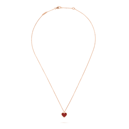 ¡®Lume Jewels¡¯SWEET CLOVER CARNELIAN HEART NECKLACE