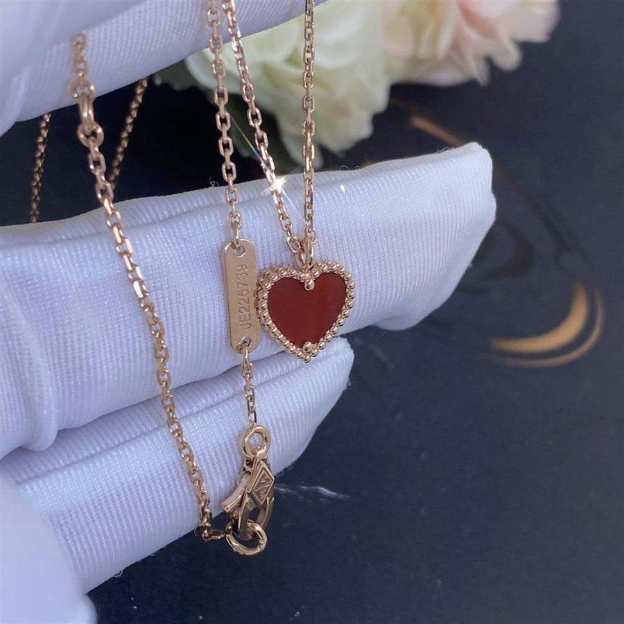 ¡®Lume Jewels¡¯SWEET CLOVER CARNELIAN HEART NECKLACE