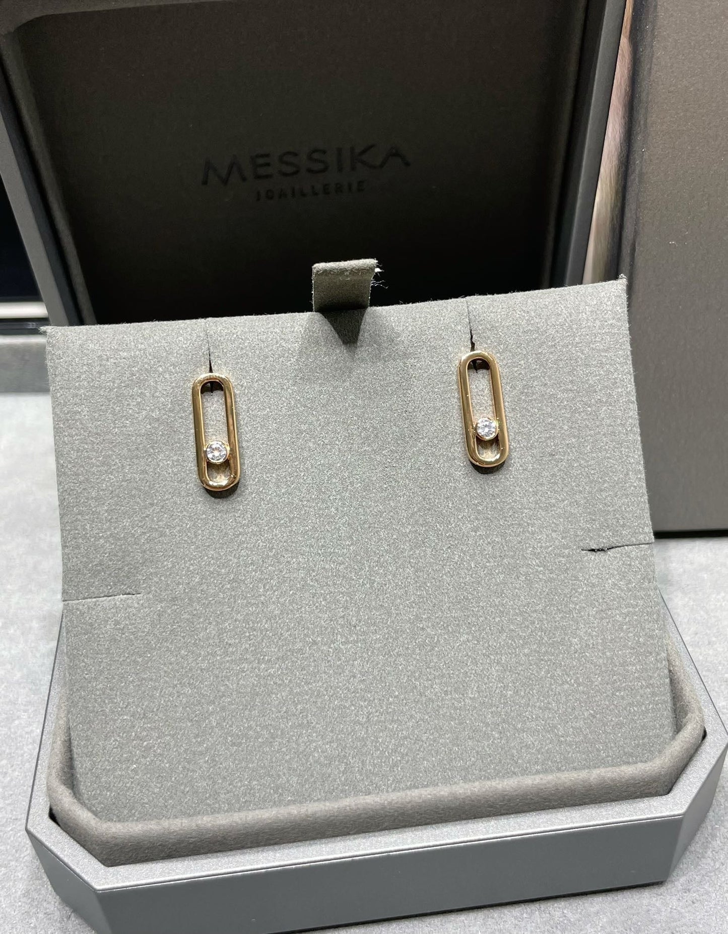 [Lume Jewels]MOVE UNO SMALL 1 DIAMOND EARRINGS