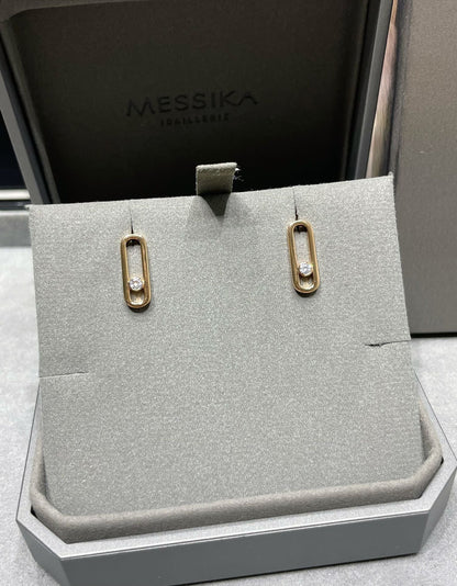 [Lume Jewels]MOVE UNO SMALL 1 DIAMOND EARRINGS