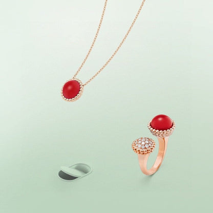 ¡®Lume Jewels¡¯PERLEE COULEURS DIAMOND ROSE GOLD BETWEEN THE FINGER RING