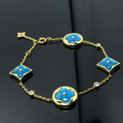 ¡®Lume Jewels¡¯STAR AND SUN 4 MOTIF BLUE BRACELET