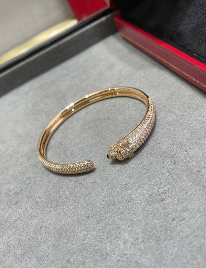 ¡®Lume Jewels¡¯PANTHERE FULL DIAMOND OPEN BRACELET