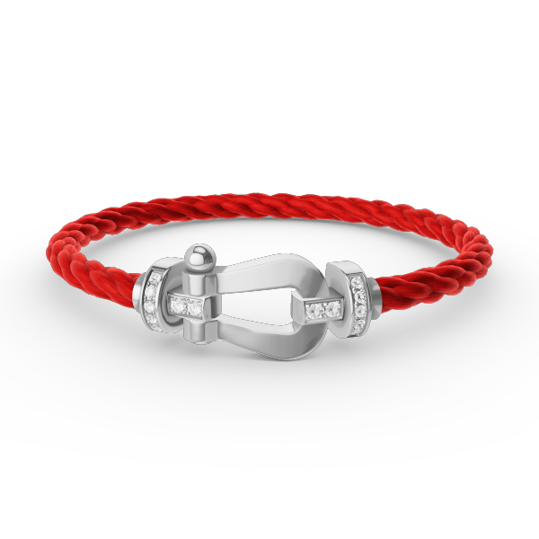 ¡®Lume Jewels¡¯FORCE LARGE HORSESHOE HALF DIAMOND BRACELET SILVER