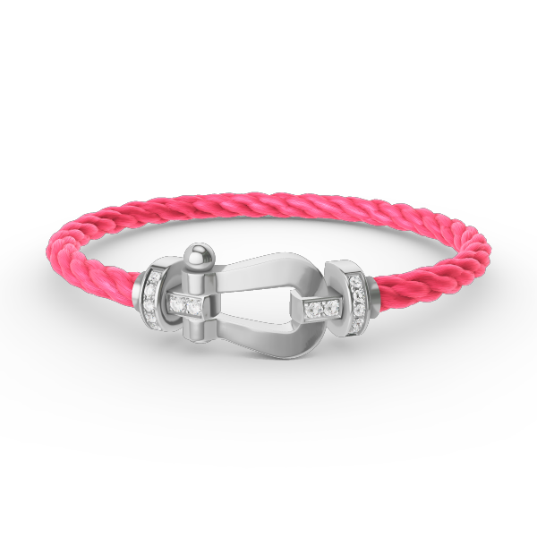 ¡®Lume Jewels¡¯FORCE LARGE HORSESHOE HALF DIAMOND BRACELET SILVER