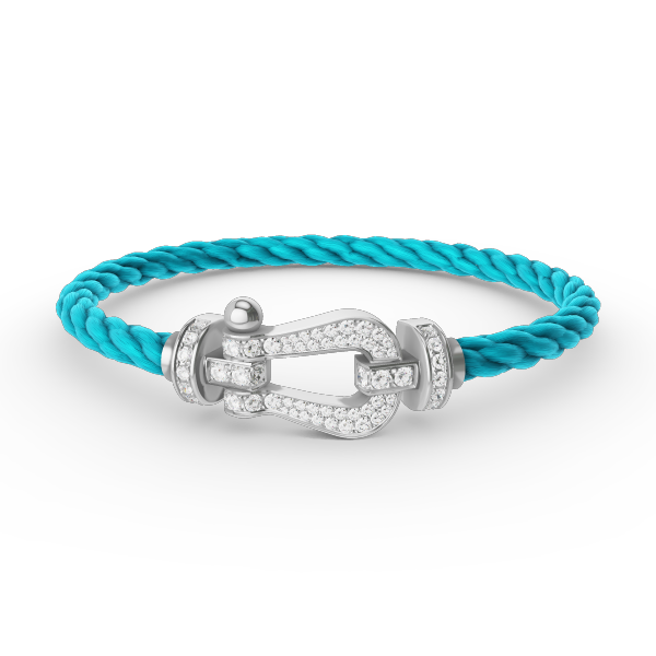 ¡®Lume Jewels¡¯FORCE LARGE HORSESHOE FULL DIAMOND BRACELET SILVER