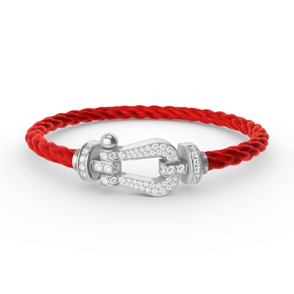 ¡®Lume Jewels¡¯FORCE LARGE HORSESHOE FULL DIAMOND BRACELET SILVER