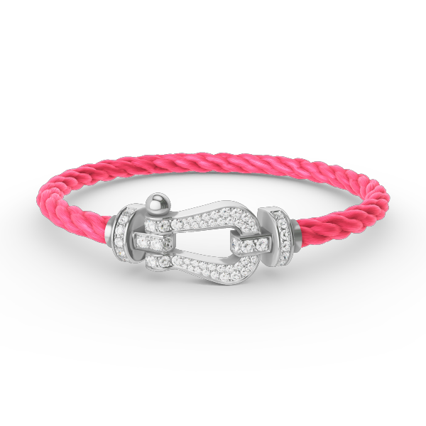 ¡®Lume Jewels¡¯FORCE LARGE HORSESHOE FULL DIAMOND BRACELET SILVER